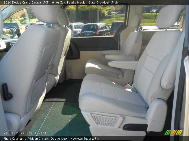 White Gold Pearl / Medium Slate Gray/Light Shale 2010 Dodge Grand Caravan SXT