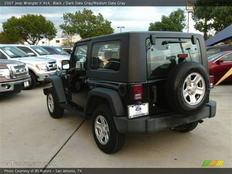 Black / Dark Slate Gray/Medium Slate Gray 2007 Jeep Wrangler X 4x4