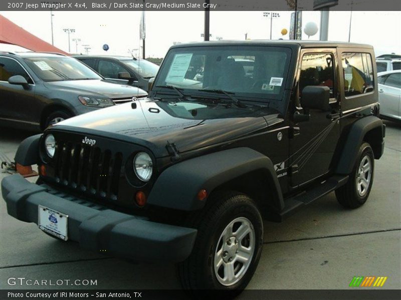 Black / Dark Slate Gray/Medium Slate Gray 2007 Jeep Wrangler X 4x4
