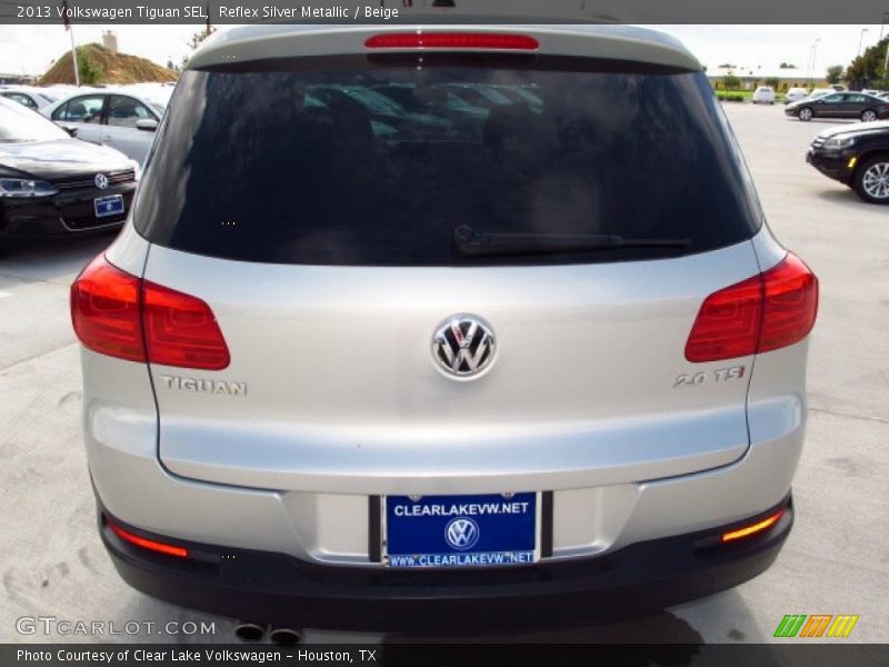 Reflex Silver Metallic / Beige 2013 Volkswagen Tiguan SEL