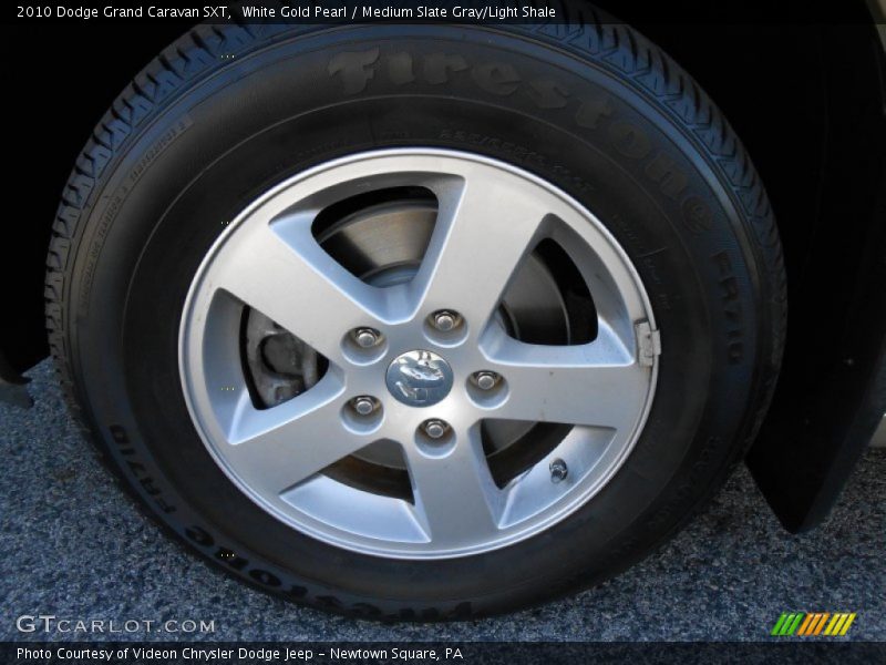 White Gold Pearl / Medium Slate Gray/Light Shale 2010 Dodge Grand Caravan SXT