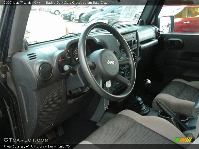 Black / Dark Slate Gray/Medium Slate Gray 2007 Jeep Wrangler X 4x4