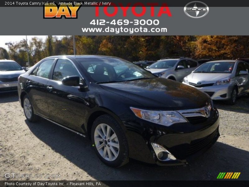 Attitude Black Metallic / Ivory 2014 Toyota Camry XLE V6