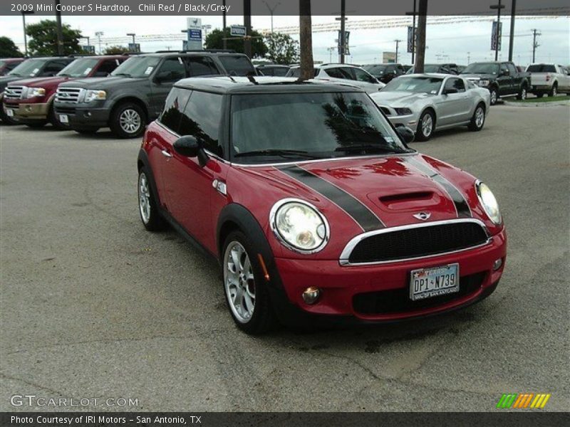 Chili Red / Black/Grey 2009 Mini Cooper S Hardtop
