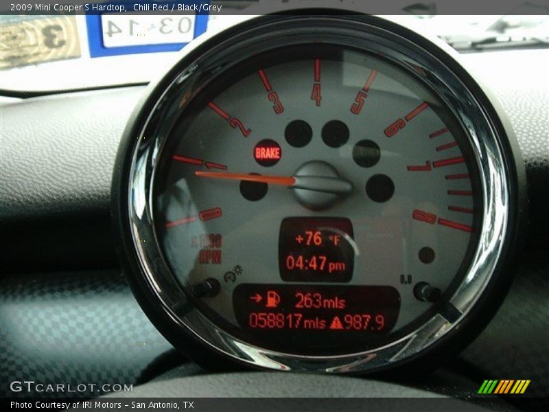 Chili Red / Black/Grey 2009 Mini Cooper S Hardtop
