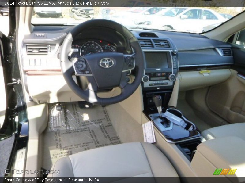Attitude Black Metallic / Ivory 2014 Toyota Camry XLE V6