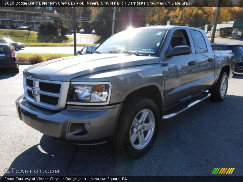 Mineral Gray Metallic / Dark Slate Gray/Medium Slate Gray 2010 Dodge Dakota Big Horn Crew Cab 4x4