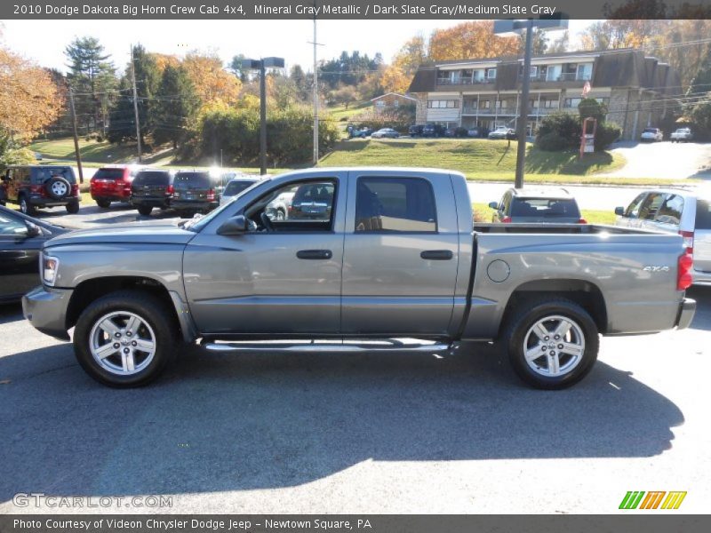 Mineral Gray Metallic / Dark Slate Gray/Medium Slate Gray 2010 Dodge Dakota Big Horn Crew Cab 4x4