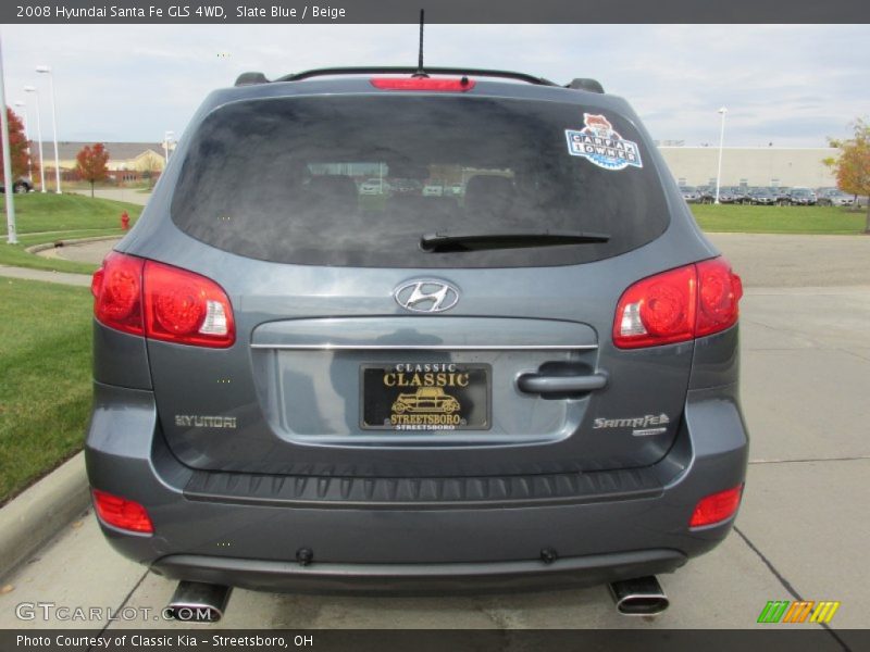 Slate Blue / Beige 2008 Hyundai Santa Fe GLS 4WD
