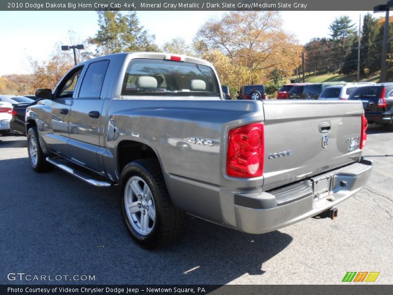Mineral Gray Metallic / Dark Slate Gray/Medium Slate Gray 2010 Dodge Dakota Big Horn Crew Cab 4x4