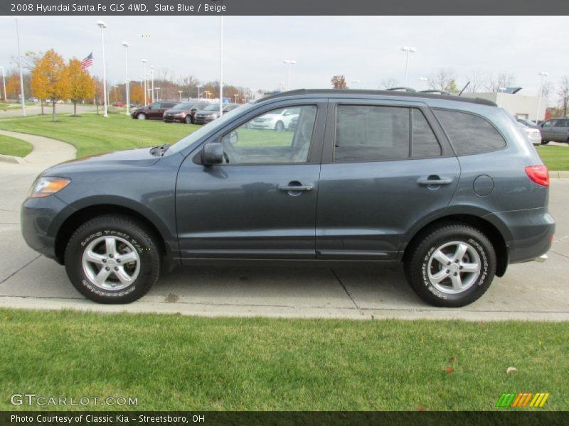 Slate Blue / Beige 2008 Hyundai Santa Fe GLS 4WD