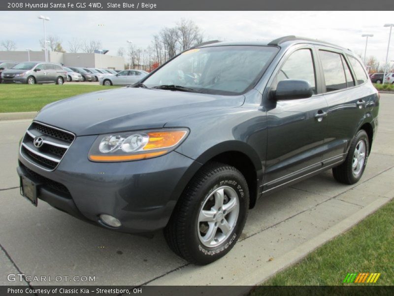 Slate Blue / Beige 2008 Hyundai Santa Fe GLS 4WD