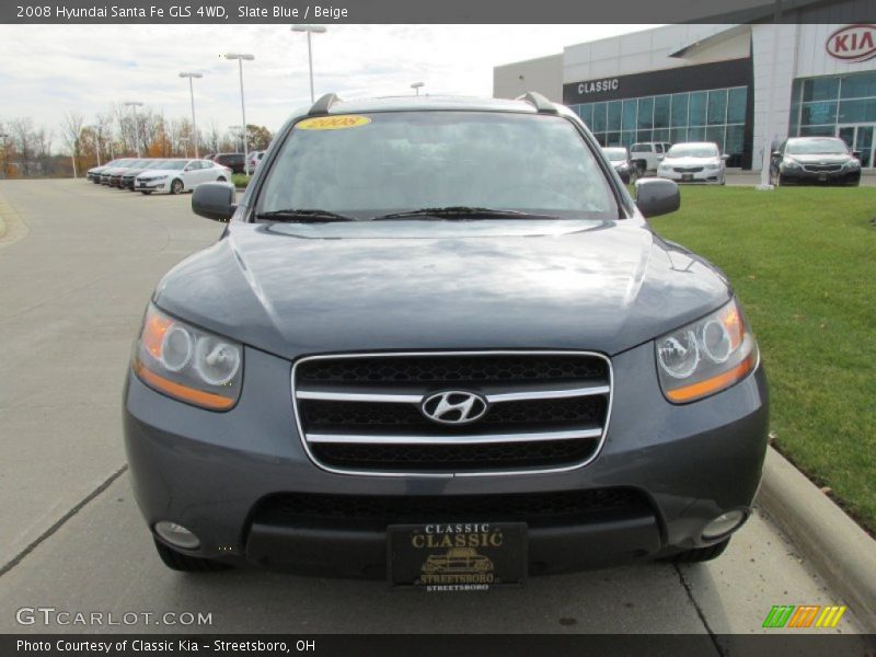 Slate Blue / Beige 2008 Hyundai Santa Fe GLS 4WD