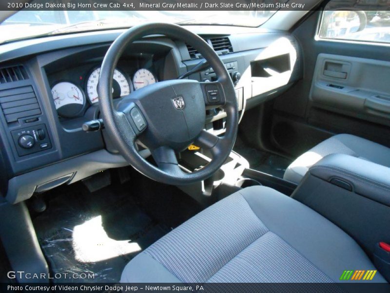 Mineral Gray Metallic / Dark Slate Gray/Medium Slate Gray 2010 Dodge Dakota Big Horn Crew Cab 4x4