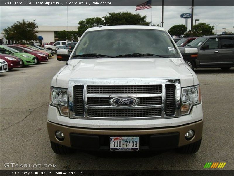 Oxford White / Pale Adobe 2011 Ford F150 Lariat SuperCrew