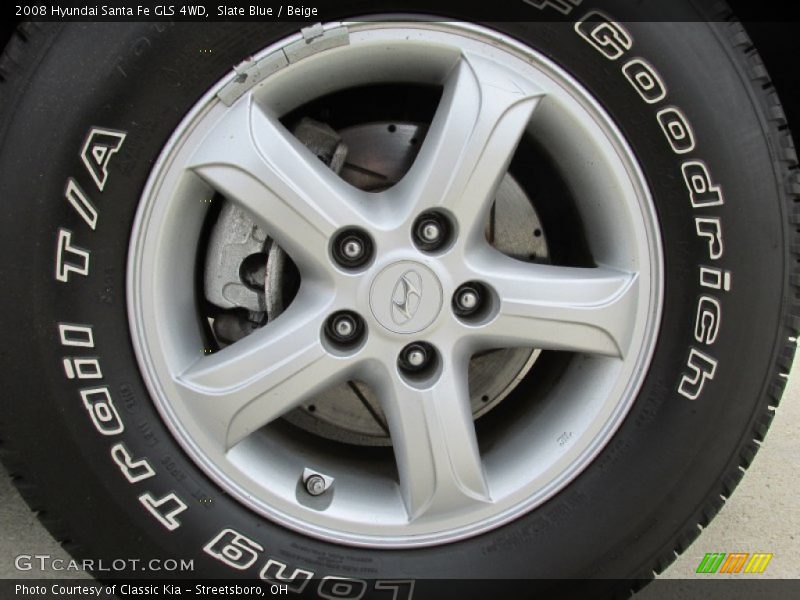 Slate Blue / Beige 2008 Hyundai Santa Fe GLS 4WD