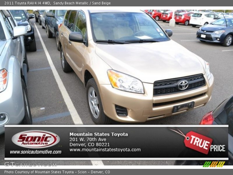 Sandy Beach Metallic / Sand Beige 2011 Toyota RAV4 I4 4WD
