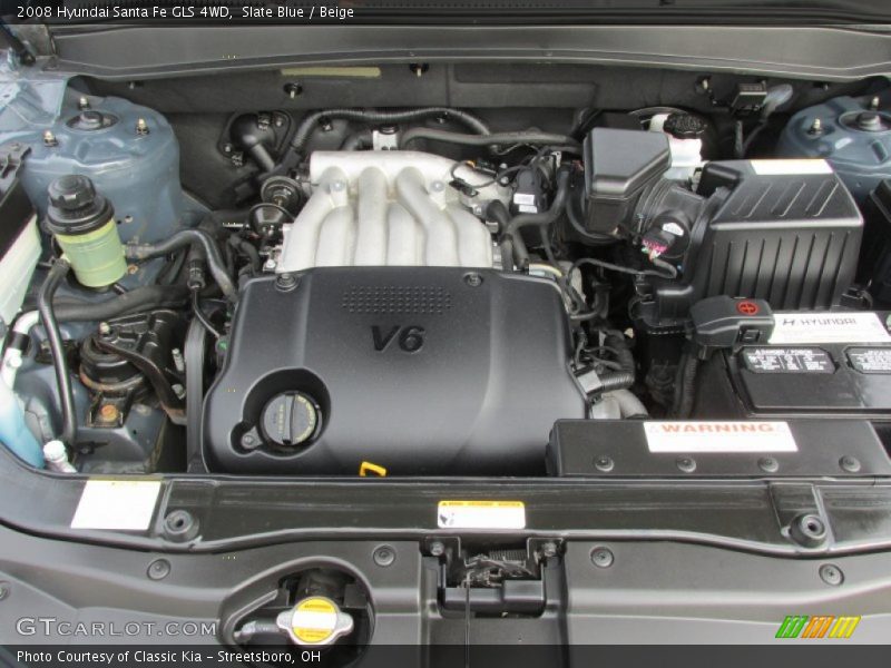 Slate Blue / Beige 2008 Hyundai Santa Fe GLS 4WD