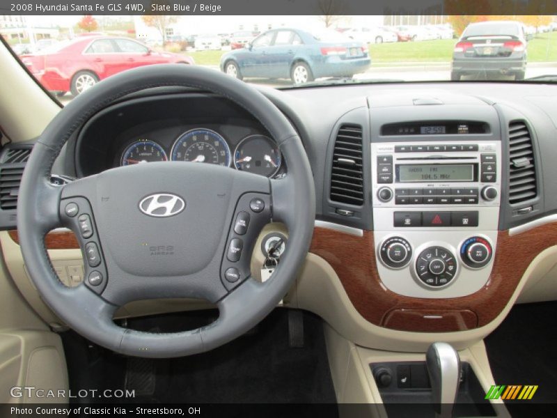 Slate Blue / Beige 2008 Hyundai Santa Fe GLS 4WD