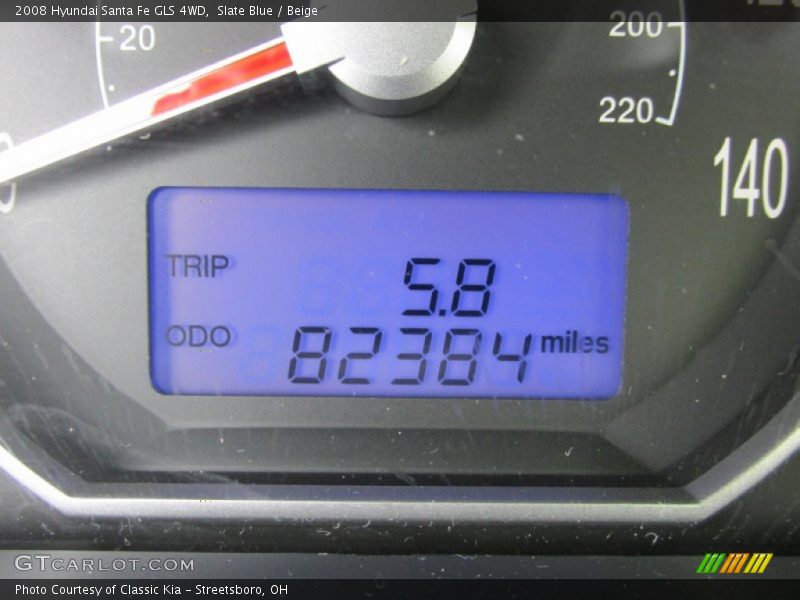 Slate Blue / Beige 2008 Hyundai Santa Fe GLS 4WD