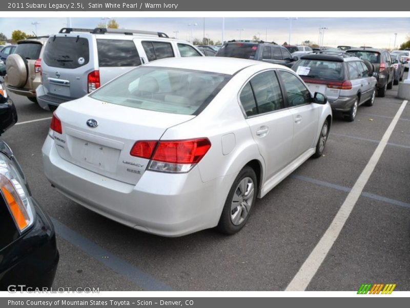 Satin White Pearl / Warm Ivory 2011 Subaru Legacy 2.5i