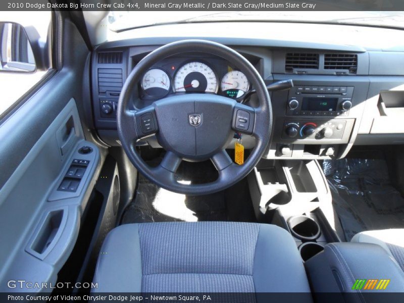 Mineral Gray Metallic / Dark Slate Gray/Medium Slate Gray 2010 Dodge Dakota Big Horn Crew Cab 4x4
