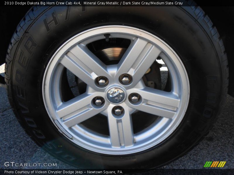 Mineral Gray Metallic / Dark Slate Gray/Medium Slate Gray 2010 Dodge Dakota Big Horn Crew Cab 4x4