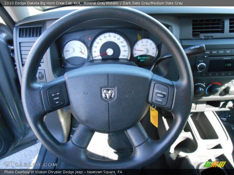 Mineral Gray Metallic / Dark Slate Gray/Medium Slate Gray 2010 Dodge Dakota Big Horn Crew Cab 4x4