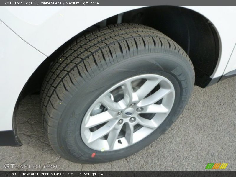 White Suede / Medium Light Stone 2013 Ford Edge SE