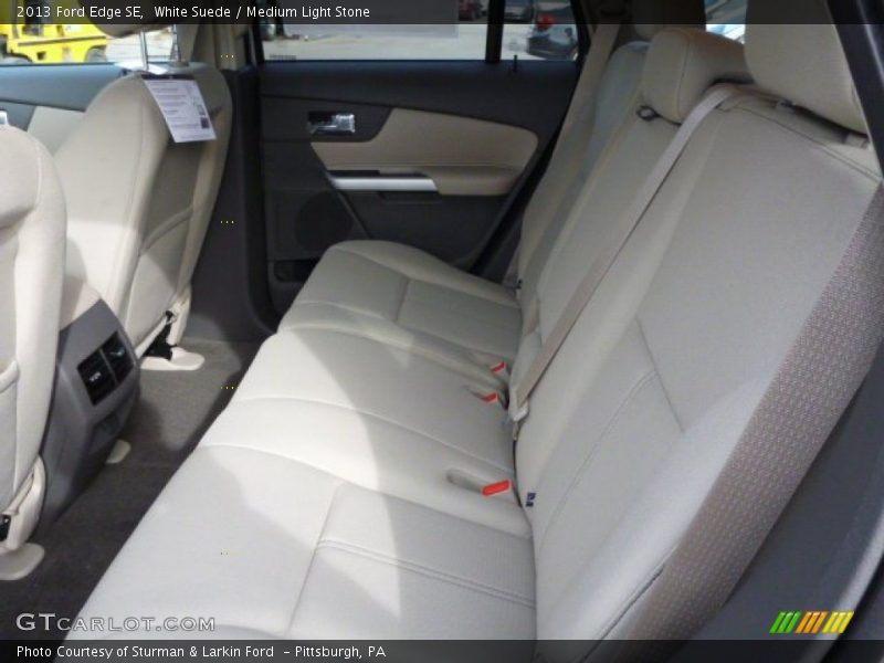 White Suede / Medium Light Stone 2013 Ford Edge SE