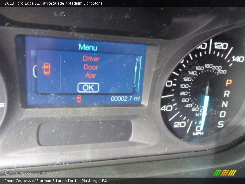 White Suede / Medium Light Stone 2013 Ford Edge SE