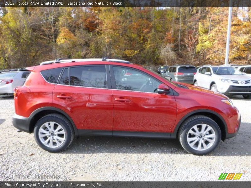 Barcelona Red Metallic / Black 2013 Toyota RAV4 Limited AWD