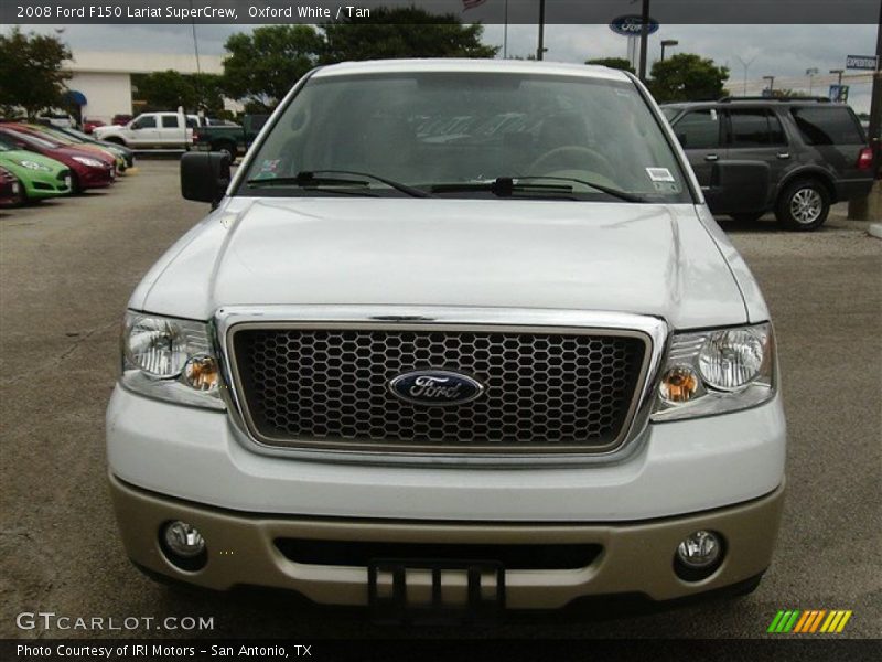 Oxford White / Tan 2008 Ford F150 Lariat SuperCrew