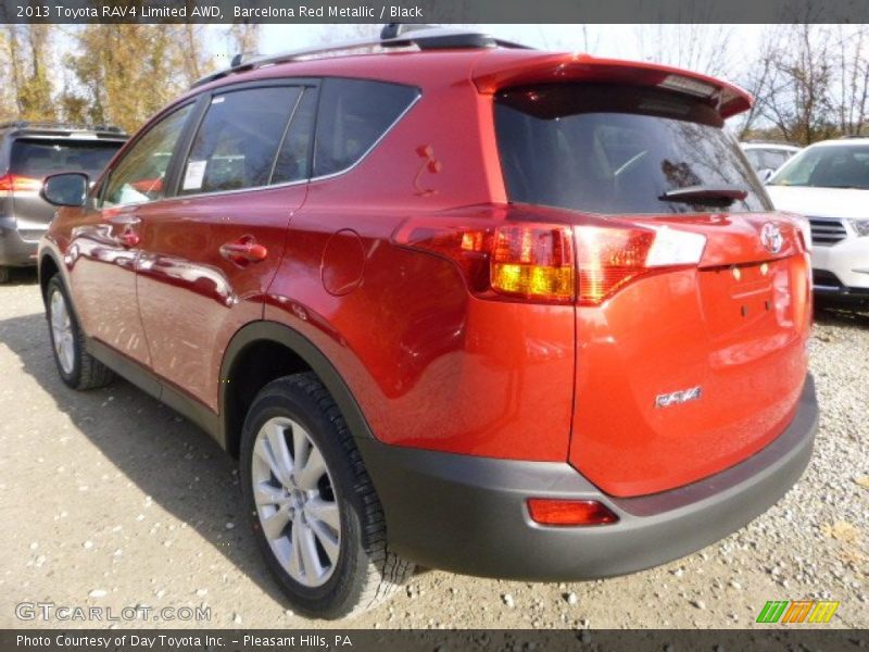 Barcelona Red Metallic / Black 2013 Toyota RAV4 Limited AWD