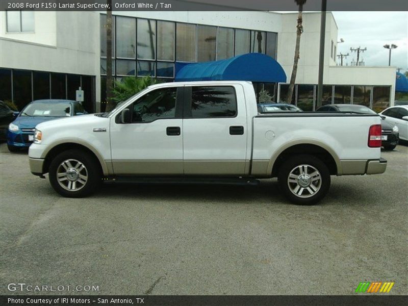 Oxford White / Tan 2008 Ford F150 Lariat SuperCrew