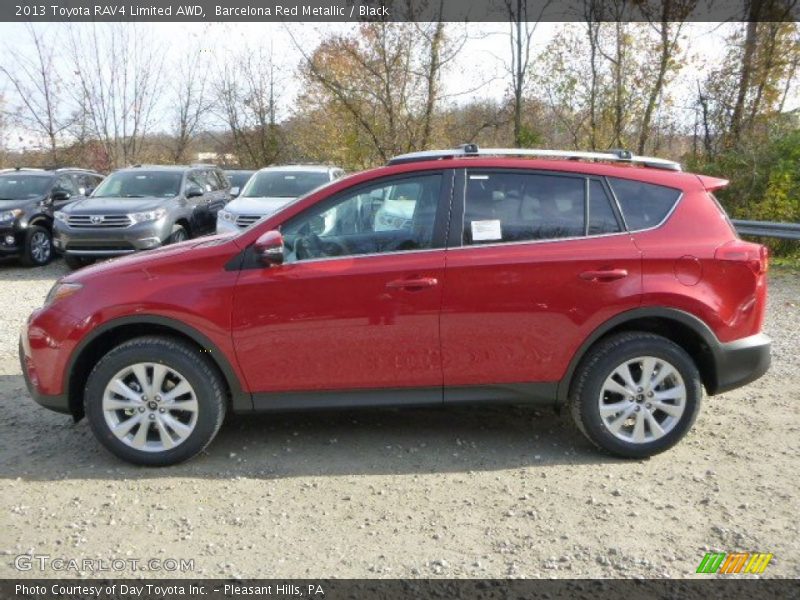 Barcelona Red Metallic / Black 2013 Toyota RAV4 Limited AWD