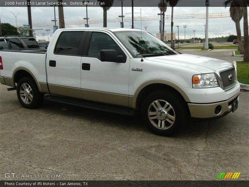 Oxford White / Tan 2008 Ford F150 Lariat SuperCrew