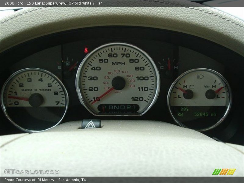 Oxford White / Tan 2008 Ford F150 Lariat SuperCrew