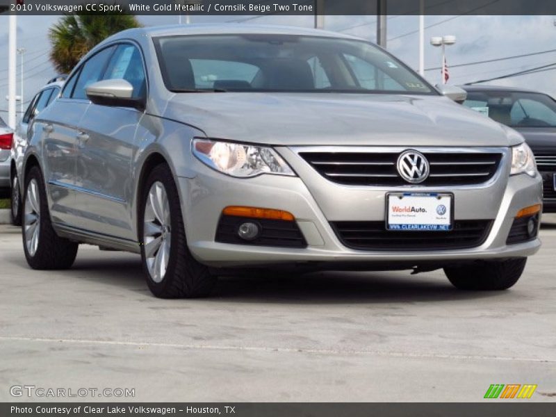 White Gold Metallic / Cornsilk Beige Two Tone 2010 Volkswagen CC Sport