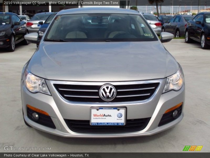 White Gold Metallic / Cornsilk Beige Two Tone 2010 Volkswagen CC Sport