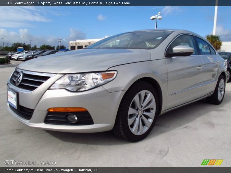 White Gold Metallic / Cornsilk Beige Two Tone 2010 Volkswagen CC Sport