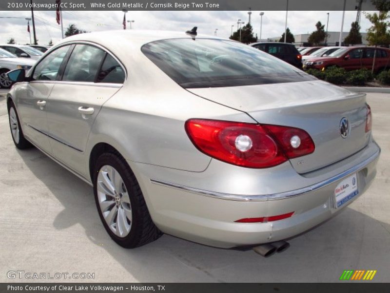 White Gold Metallic / Cornsilk Beige Two Tone 2010 Volkswagen CC Sport