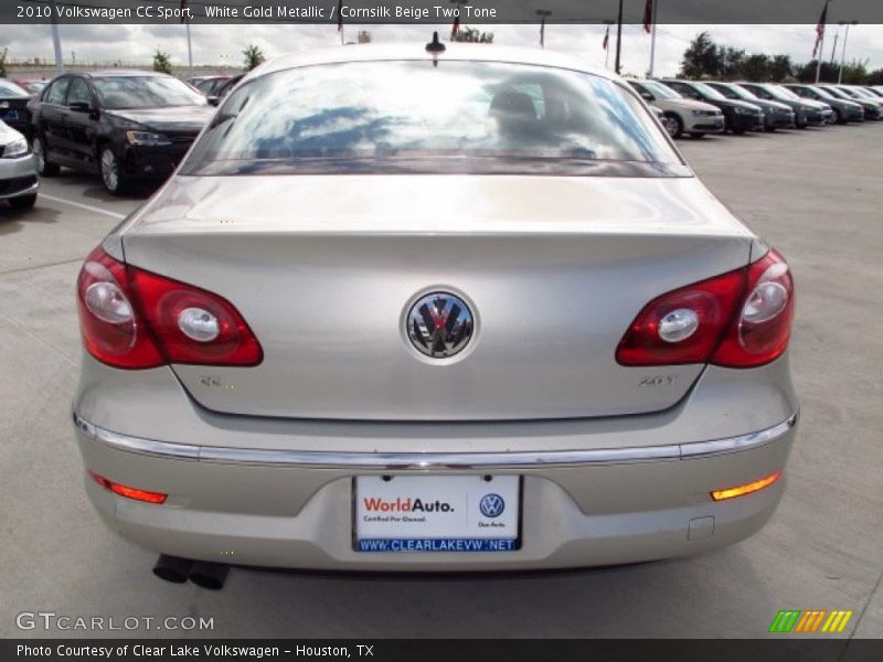 White Gold Metallic / Cornsilk Beige Two Tone 2010 Volkswagen CC Sport