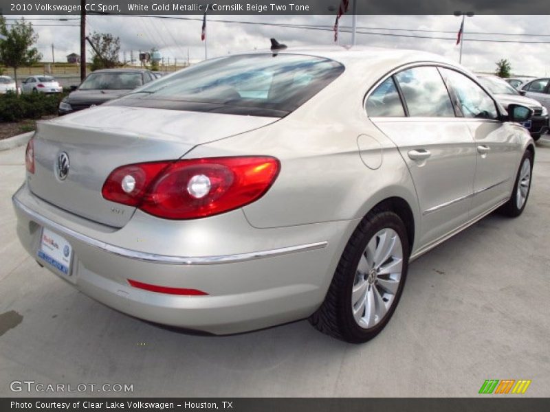 White Gold Metallic / Cornsilk Beige Two Tone 2010 Volkswagen CC Sport
