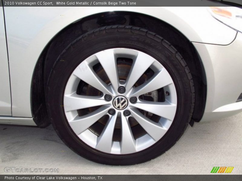 White Gold Metallic / Cornsilk Beige Two Tone 2010 Volkswagen CC Sport