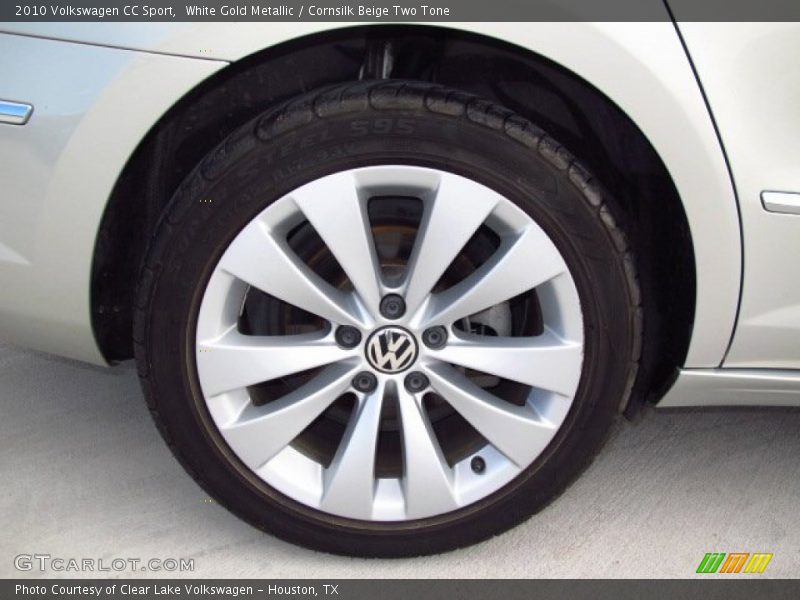 White Gold Metallic / Cornsilk Beige Two Tone 2010 Volkswagen CC Sport