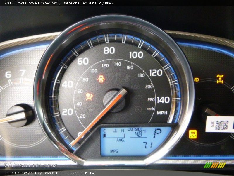 Barcelona Red Metallic / Black 2013 Toyota RAV4 Limited AWD