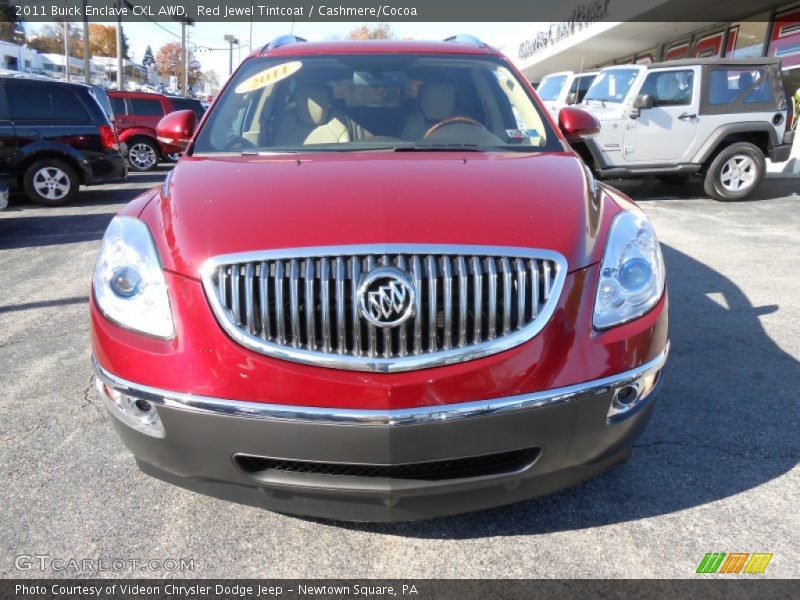 Red Jewel Tintcoat / Cashmere/Cocoa 2011 Buick Enclave CXL AWD