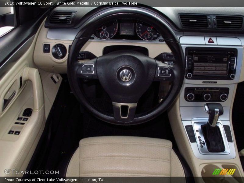 White Gold Metallic / Cornsilk Beige Two Tone 2010 Volkswagen CC Sport