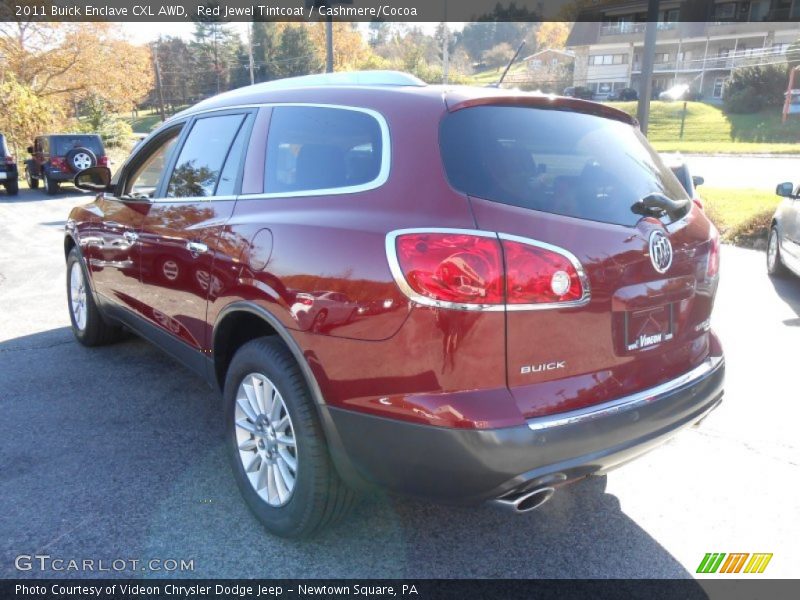 Red Jewel Tintcoat / Cashmere/Cocoa 2011 Buick Enclave CXL AWD